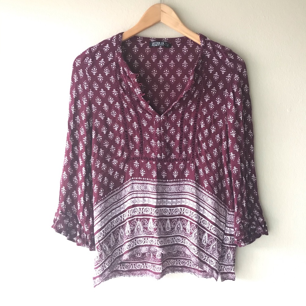 Cotton On 3/4 Sleeve Top